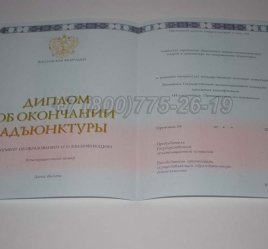 Диплом Адъюнктуры 2014г в Брянске