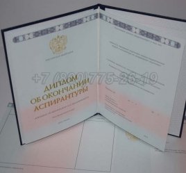 Диплом Аспирантуры 2015г в Брянске